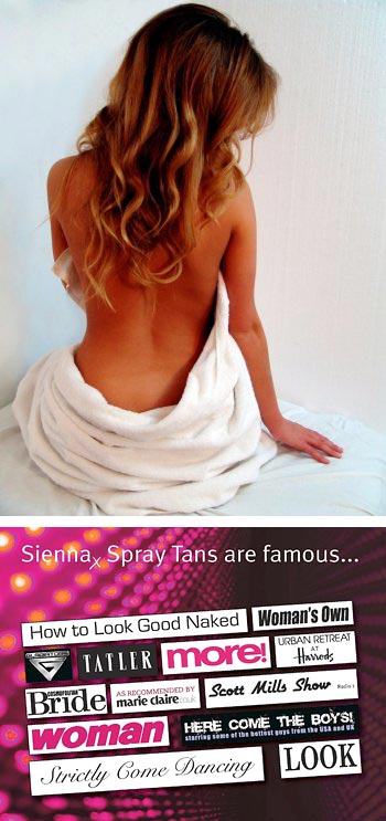 Sienna X Mobile Spray tanning Surrey, London, Home Counties