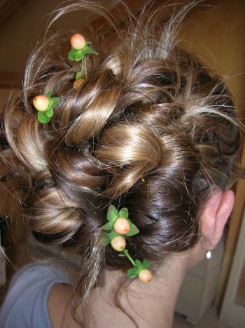 Wedding hairstyle image stunning for Christmas weddings or Prom hair