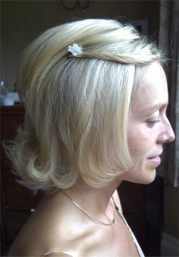 wedding hairstyle for short hair