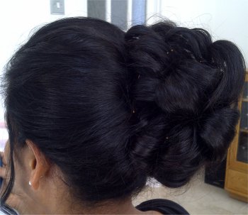 Asian wedding hair style
